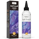 Nicpro 7 Ounce Silicone Pouring Oil for Art, Dramatic Cell Activator for Acrylic Paint Pour, 100% Silicone Medium Compatible with All Painting Acrylic or Watercolor