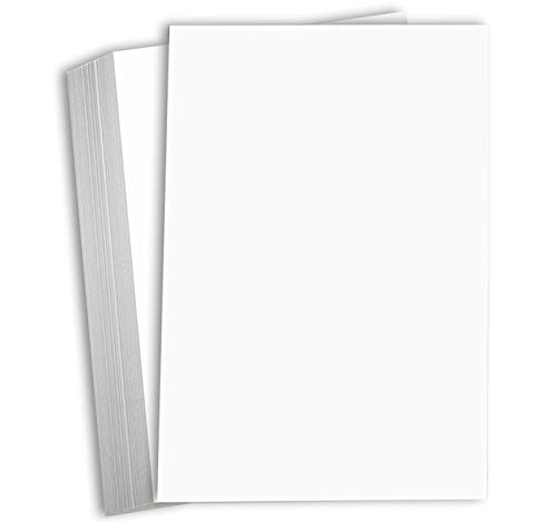 Hamilco White Cardstock Thick 11x17 Paper - Heavy Weight 100 lb Cover Card Stock 50 Pack