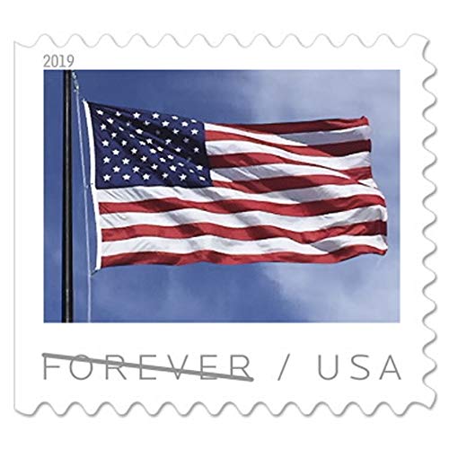 2019 US Flag Book of 20 USPS Forever First Class Postage Stamps Patriotic American Celebration (20 Stamps)