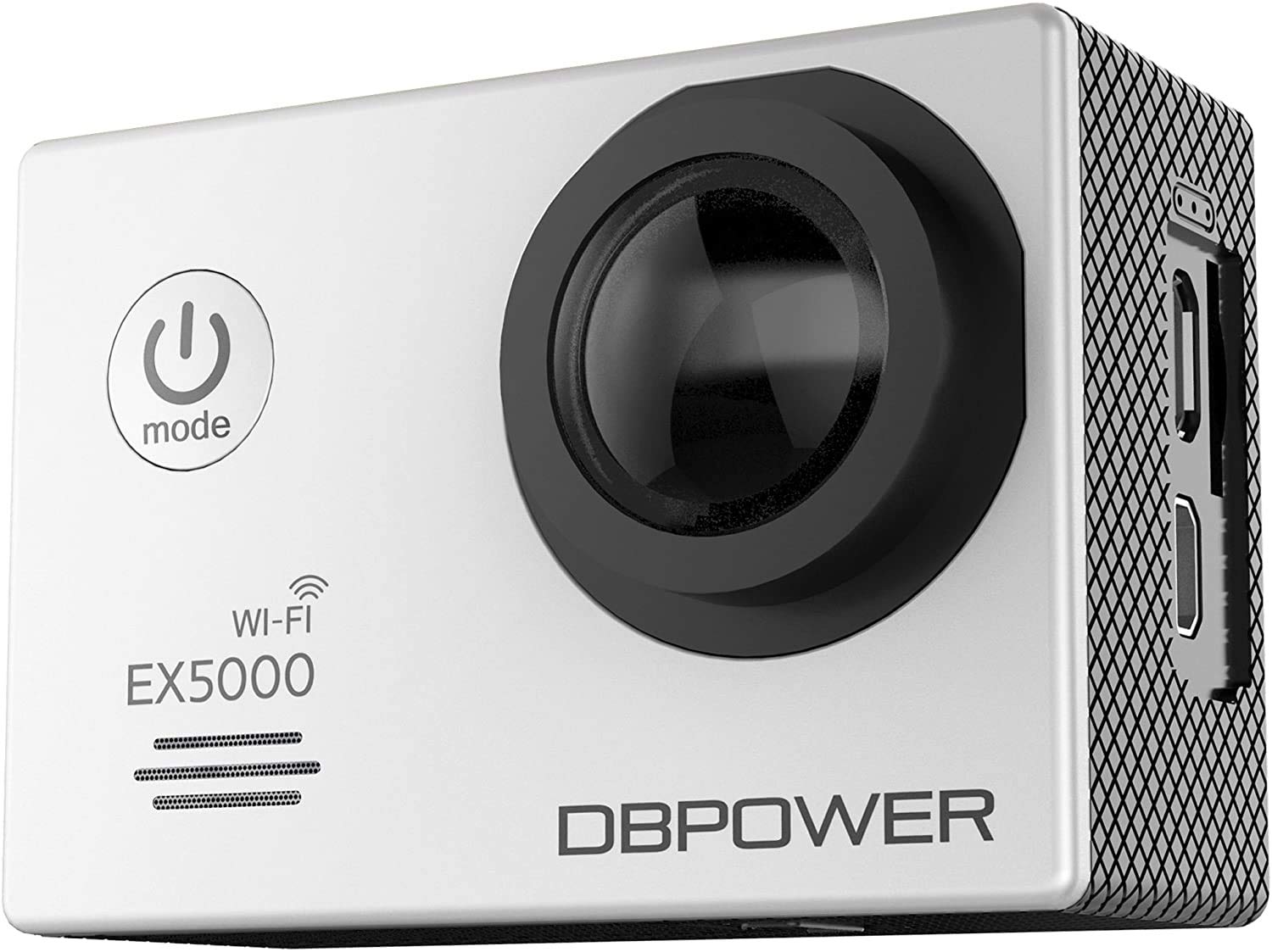 DBPOWER D2 4K Action Camera 12MP Ultra HD Waterproof Sports Cam with Built-in WiFi 2 Inch LCD Screen Plus 1050mAh Rechargeable Battery and 2.4G Remote Control