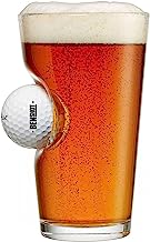 Book Cover BenShot Pint Glass with Real Golf Ball Made in the USA