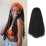 Glinda Passion Twist Hair 18 Inches 6 Packs Water Wave Crochet Braids for Passion Twist Braiding Hair Synthetic Crochet Hair Extensions