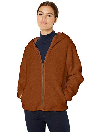Daily Ritual Women's Teddy Bear Hooded Zip Jacket