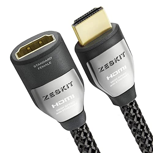 HDMI 2.0 Extension Cable (3ft/ 1m) Cinema Plus (4K 60Hz HDR Dolby Vision HDCP 2.2) Exceed 22.28Gbps Compatible with Roku Fire Stick/TV Xbox PS4 Pro Apple TV 4K Netflix LG Sony Samsung (Male to Female)
