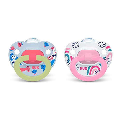 NUK Glow-in-The-Dark Orthodontic Pacifiers