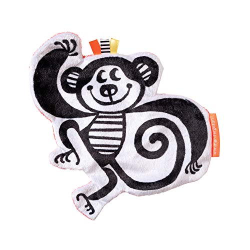 Manhattan Toy Wimmer-Ferguson Crinkle Monkey Baby Sensory Toy with Ribbon Tags