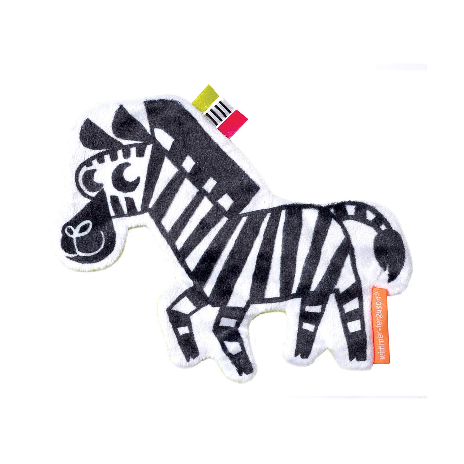 Book Cover Manhattan Toy Wimmer-Ferguson Crinkle Zebra Baby Sensory Toy with Ribbon Tags