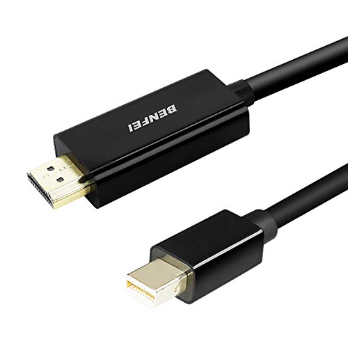 Mini DisplayPort to HDMI Cable, Benfei Mini DP to HDMI 10 Feet Cable (Thunderbolt Compatible) with MacBook Air/Pro, Surface Pro/Dock, Monitor, Projector