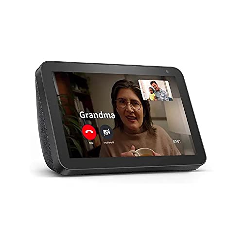 Book Cover Echo Show 8 (1st Gen, 2019 release) -- HD smart display with Alexa â€“ Unlimited Cloud Photo Storage â€“ Digital Photo Display - Charcoal