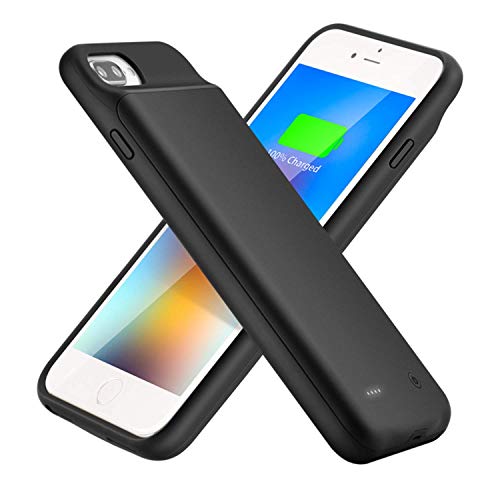 Book Cover LINASONE Extended Battery Case for iPhone 7 Plus/8 Plus, 4000mAh Protective Charging Case for iPhone 6 Plus/6s Plus Extended Backup Charger (5.5 inch)- Black