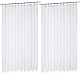 Utopia Bedding 72 x 72 Inch 10 Gauge EVA Shower Curtain Liner, Eco Friendly, Odorless with Anti Corrosion Grommets, 2 Pack