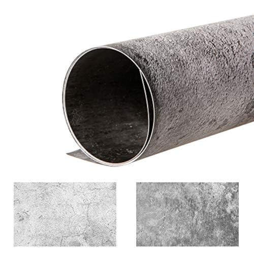 Selens 22x35 Inch (56x88cm) 2 in 1 Food Backdrop Concrete Cement Wall Texture Background Paper for Photo Video Studio Product Desktop Flat Lay Photography