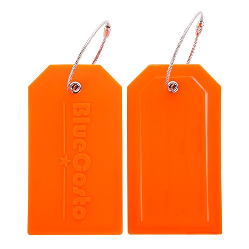 BlueCosto 6X Luggage Tags Suitcase Tag Bag Identifier ID Labels Office Travel Label - Green