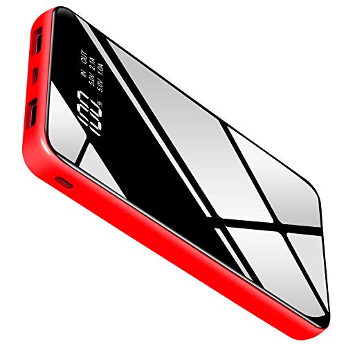 Power Bank Portable Charger 25000mah High Capacity Battery Pack Smaller Size Lighter Weigh with Full LCD Compatible Smart Devices Android Phone and Other Cellphones