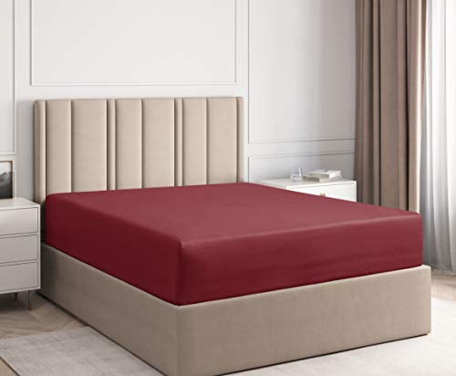 CGK Unlimited - Queen Size Fitted Sheet - Single Fitted Sheet Queen - Queen Fitted Sheet Only - Fitted Sheet Deep Pocket - Fitted Sheet for Queen Mattress - Softer Than Egyptian Cotton