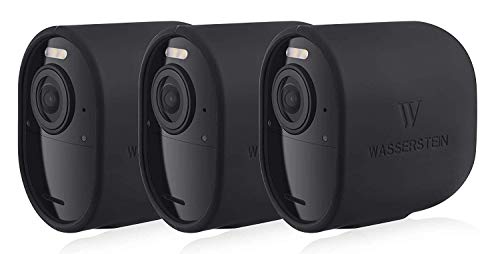 Protective Silicone Skins Compatible with Arlo Ultra/Ultra 2 & Arlo Pro 3/Pro 4 - Accessorize and Protect Your Arlo Camera (Black, 3 Pack) (NOT Compatible with Arlo Essential Spotlight)