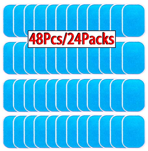 Book Cover OHYAIAYN 48pcs Gel Sheets for Gel Pad, Abs Trainer Replacement Gel Sheet Abdominal Toning Belt Muscle Toner Ab Trainer Accessories (2pcs/Packs, 24packs/Box)