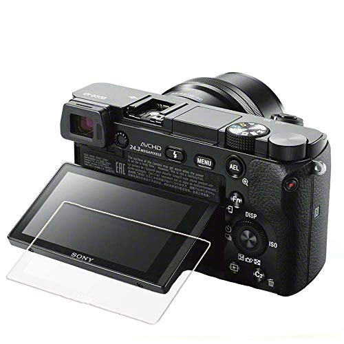for Sony A6400 Glass Screen Protector - [2 Pack] Sony A6400 Camera Anti Scratch Tempered Glass Screen Protector 9H Hardness High Clear Film