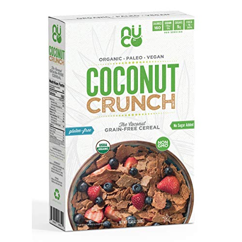 Certified ORGANIC Grain and Gluten Free Coconut Crunch Cereal, 1 Box, 10.58 OZ