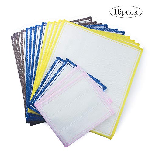 Kitchen Dish Cloth 16 Pack Antibacterial Wood Fiber Cloths，Cleaning Cloths & Dish Rags