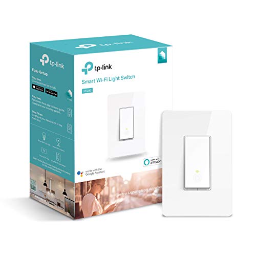 Book Cover Kasa Smart Light Switch by TP-Link - Needs Neutral Wire, WiFi Light Switch, Works with Alexa & Google (HS200) (Renewed)