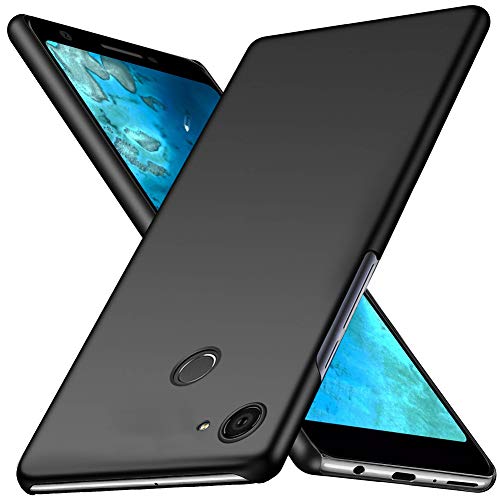 TopACE Phone Case Protector for Google Pixel 3a, Resilient Shock Absorption Replacement for Google Pixel 3 Lite Slim Scrub Shell Mobile Phone Protectors (Black)