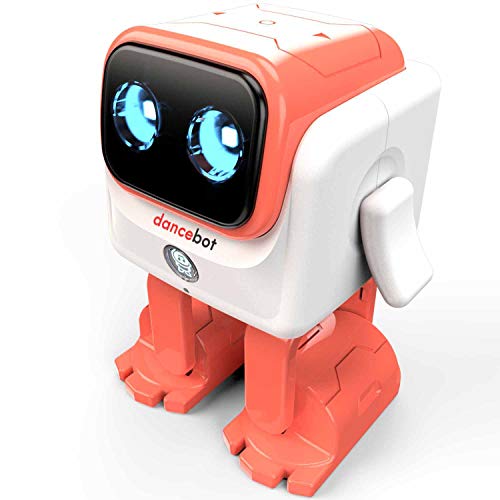 ECHEERS Dance Robot Toys for Kids, Boys and Girls, Educational Music Dancing Robot Kids Toys, Rechargeable Music Robot Speaker Follow Beats Rhythm, 3 Years+ Coral