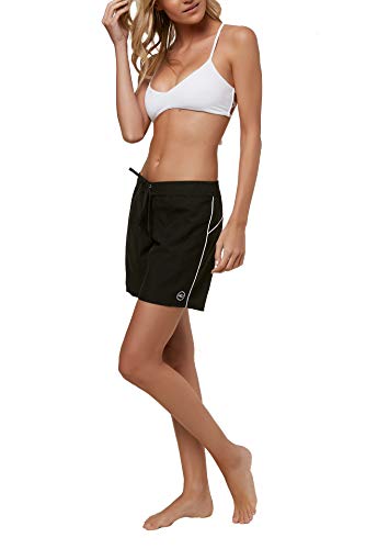 O'NEILL Women's Standard Solid Active Swim Boardshort, 7 Inch Inseam