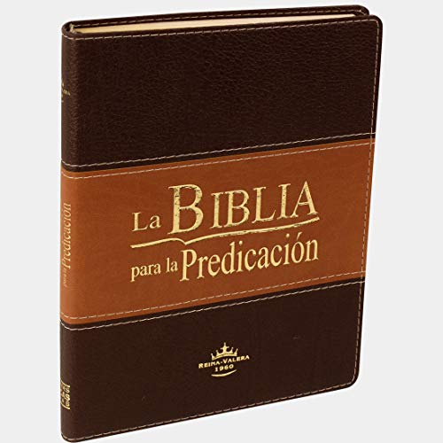 Book Cover La Biblia para la Predicación RVR60 - Letra Grande, imitación piel duotone, indice, canto dorado (Spanish Edition)