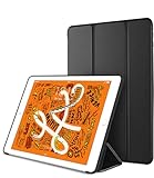 DTTO iPad Mini 5th Generation 2019 Case, [Gentle Series] Smart Cover Trifold Stand Soft Back Cover for iPad Mini 5 2019/iPad Mini 4 2015 [Auto Sleep/Wake] (Black)