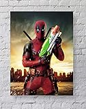 HCHANA Deadpool Poster Standard Size | 18-Inches by 24-Inches |Deadpool Posters Wall Poster Print