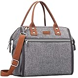 Mokaloo Insulated Lunch Bag, Large Capacity Lunch Tote Box With Removable Shoulder Strap, Multi-functional Reusable Thermal Snacks Cooler Bag for Men, Women