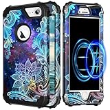 Casetego for iPhone 8 Case,Compatible with MagSafe,[Military Grade Drop Test] Full Body Protection Slim Shockproof Rugged Marble Women Girls Case for iPhone 8 4.7 inch,Mandala