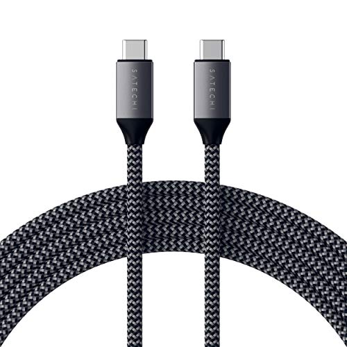 Satechi USB-C to USB-C 100W Charging Cable for USB Type-C Devices - 6.5 Feet (2 Meters) - Compatible with 2020/2019 MacBook Pro, 2020/2018 iPad Pro, 2020/2018 MacBook Air (Original)