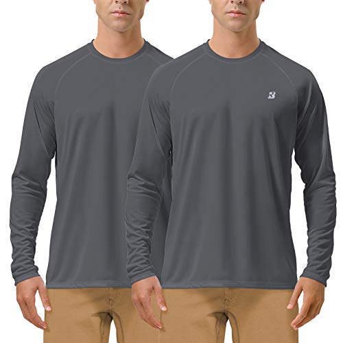 Roadbox UPF 50+ Fishing Shirts for Men Long Sleeve UV Sun Protection Tee Tops