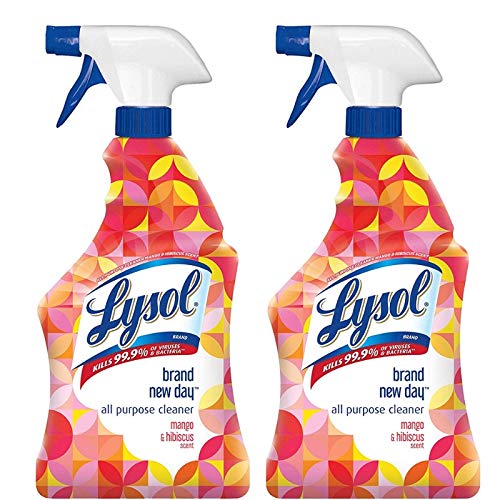Book Cover LYSOL All Purpose Cleaner Trigger Brand New Day Mango & Hibiscus 32 oz (Pack of 2)