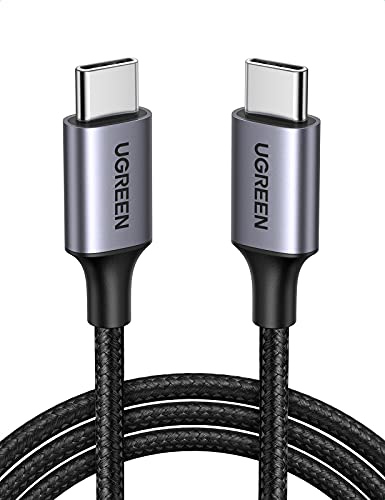 UGREEN USB C to USB C Cable 60W Type-C PD Fast Charging Cord Compatible with Samsung Galaxy Note 10 S20 S10 S9 Google Pixel 4 3 2 XL MacBook Air 13" iPad Pro 2020 Chromebook Nitendo Switch 3FT