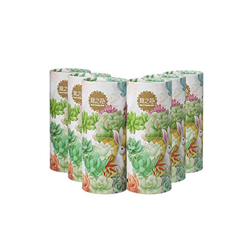 Facial Tissues Cylinder, 120 Count (6 Pack), Gentle and Durable, Design Friendly for Car Use and Home Use Green