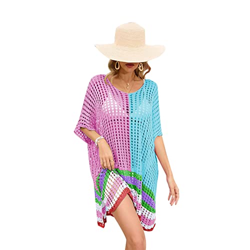 Raroauf Women's Chiffon Tassel Kaftan Swimsuit Beach Cover Up