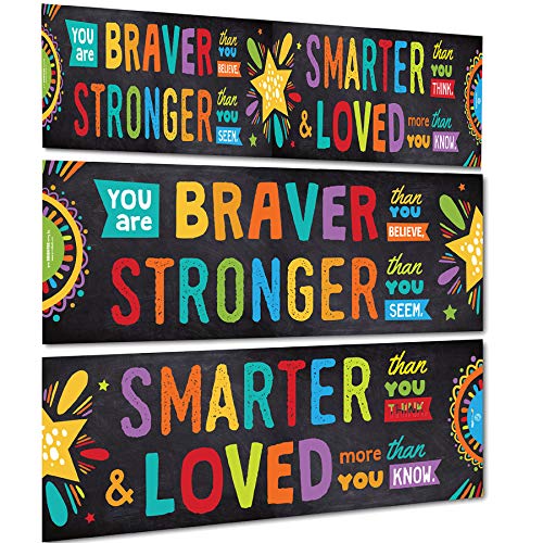 Sproutbrite Classroom Banner Decorations - Motivational & Inspirational Growth Mindset for Teachers and Students