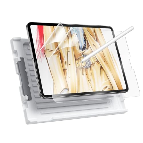ESR (2-Pack) Paper-Feel Screen Protector for iPad Pro 12.9â€(2020/2018) [Supports iPad Pencil] [Write & Draw Like on Paper] Anti-Glare Matte PET Film for iPad Pro 12.9-Inch (2020/2018) (Not Glass)