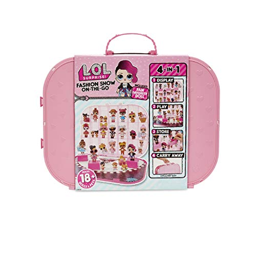L.O.L. Surprise! Fashion Show On-The-Go Storage/Playset with Doll Included â€“ Light Pink