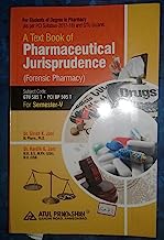 A TEXT BOOK OF PHARMACEUTICAL JURISPRUDENCE [ FORENSIC PHARMACY ] G T U [Paperback] DR.GIRISH K. JANI