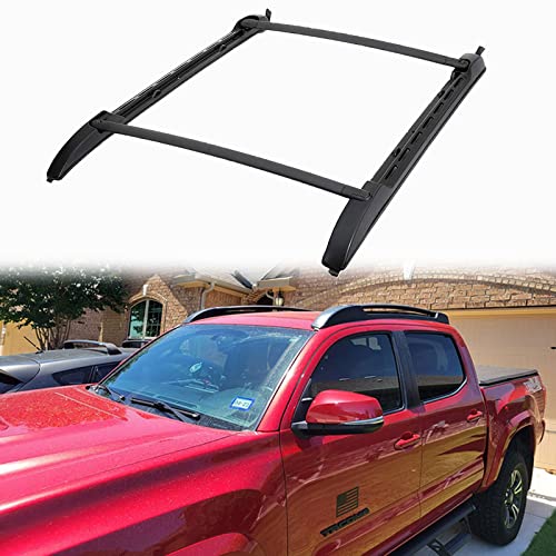 Roof Rack Cross Bars for 2005-2023 Toyota Tacoma Double Cab - Aluminum Roof Rails Crossbar for Cargo Canoe Bike Kayak Snowboard - Rooftop Cargo Carrier Luggage (Not for Access Cab)