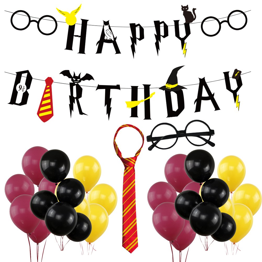 Happy Birthday Banner Party Supplies Set, Happy Birthday Themed Party Decorations