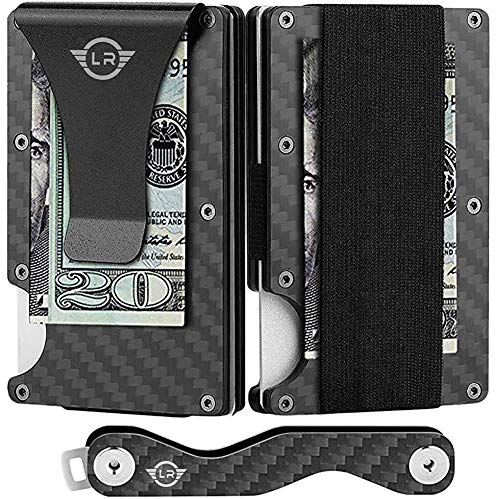 Lion Claw Minimalist Carbon Fiber Wallet With Key Holder