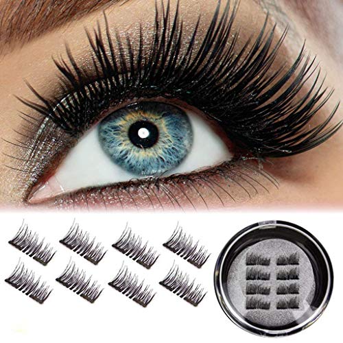 ANILING Magnetic Eyelashes [No Glue] False Eyelashes Set for Natural Look - Fake Lashes 3D Reusable Cosmetics(8pcs)