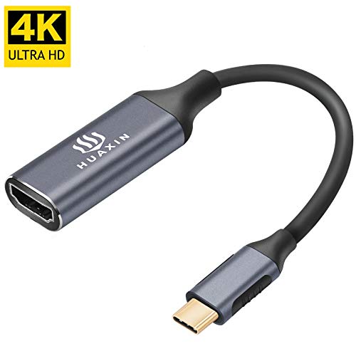 USB C to HDMI,Type C to HDMI Adapter(4K@60Hz) USB Type C to HDMI Adapter(Thunderbolt 3 Compatible) for MacBook Pro 2016/2017/2018, iPad Pro 2018, Chromebook, XPS, Galaxy S9/S8, and More