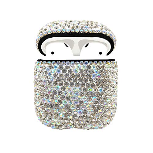 Luxurious Rhinestone AirPods Case, Protective Bling Diamonds AirPod Charging Protective Case Cover for Apple air pods 1/2