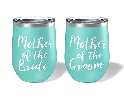 PDTXCLS Yasirona TANGDIAABBCC Damtoe Wedding Gifts for Parents Mother of The Bride and Groom Wine Tumblers - Set of 2